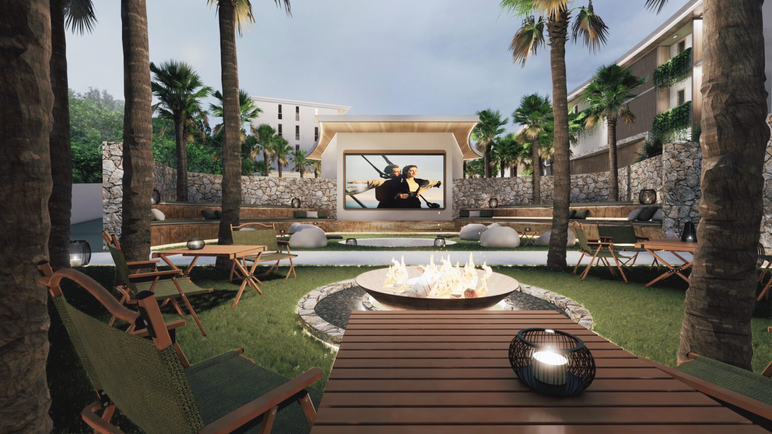 Outdoor Theater and Outdoor BBQ